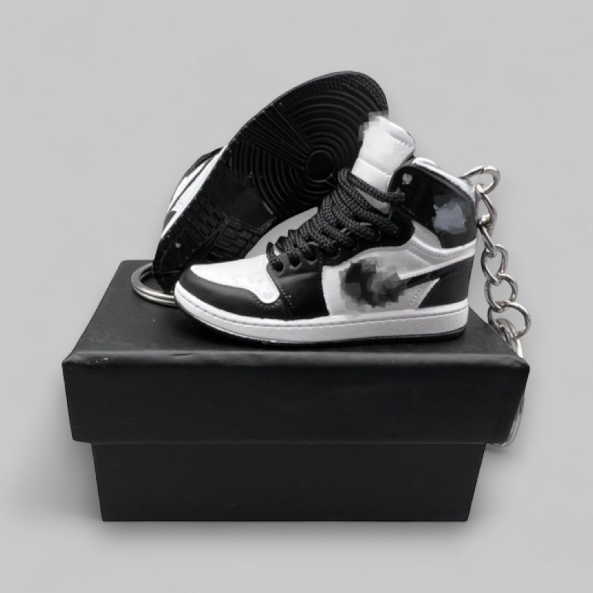 1:6 Scale Mini Sneaker – Doll Wear or Keychain - "85 OG Black White"
