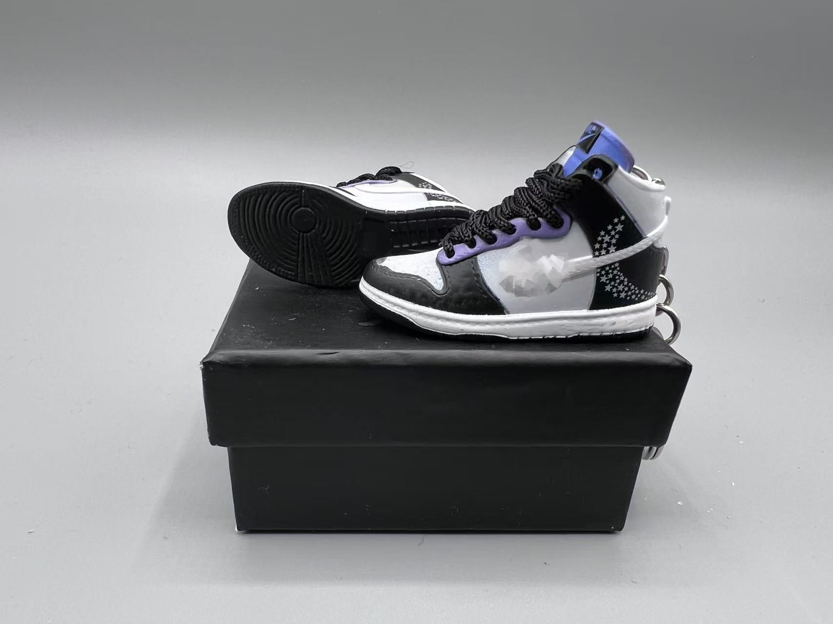 1:6 Scale Mini Sneaker – Doll Wear or Keychain – "Magic Moon Stars"