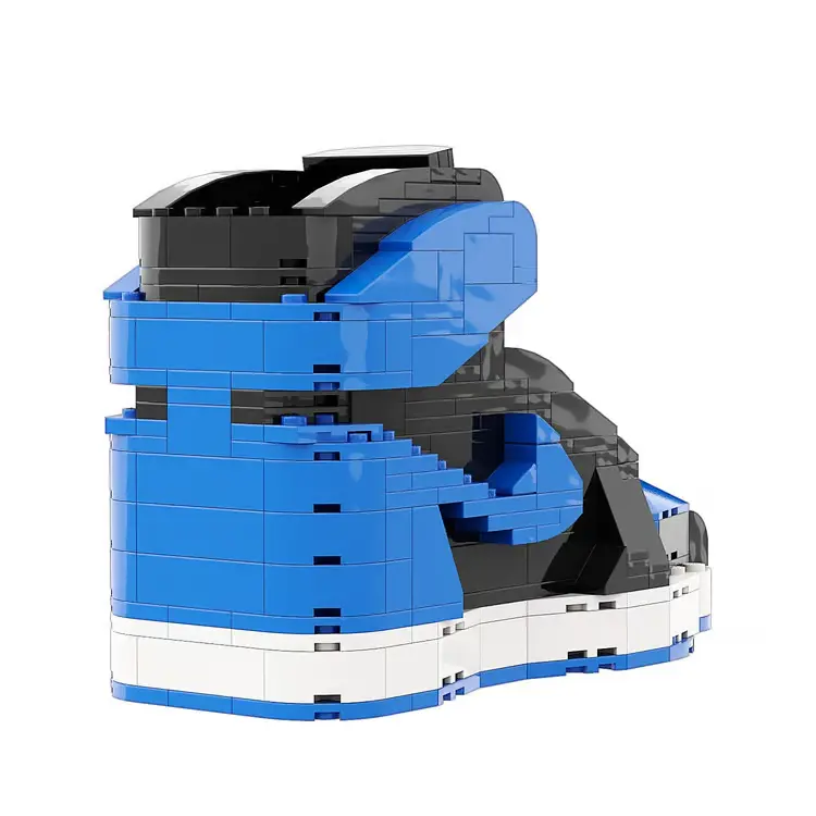 "Black Royal" Inspired Air Jordan 1 Bricks / Building Blocks Set