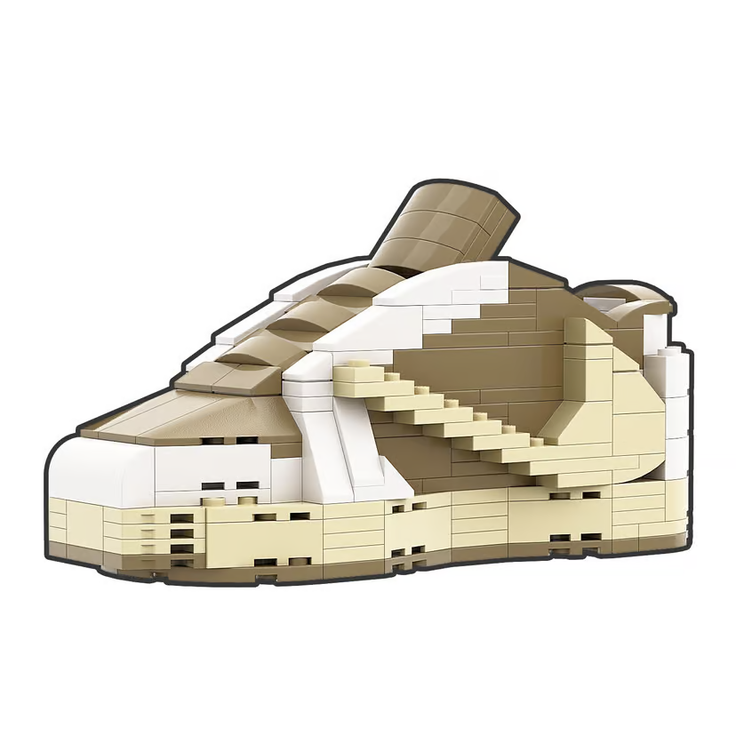 "Travis Scott Reverse Mocha" Inspired Air Jordan 1 Bricks / Building Blocks Set