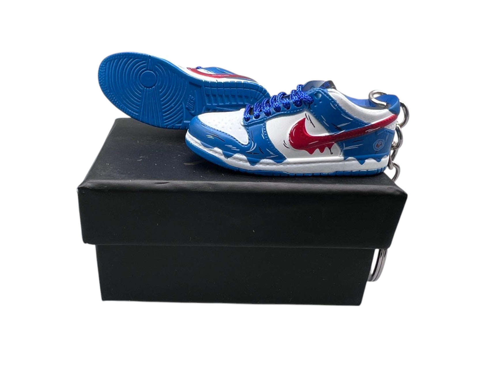 【Blue/White/Red】SB Dunk Shoe Keychain image 0