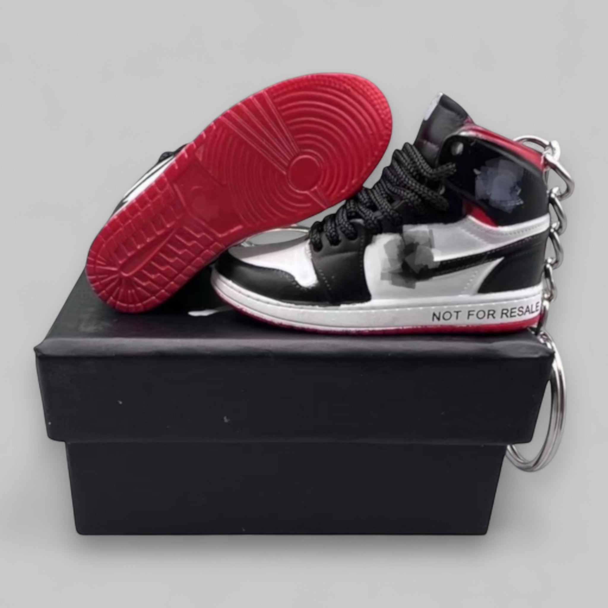 1:6 Scale Mini Sneaker – Doll Wear or Keychain - "Not For Resale Red"