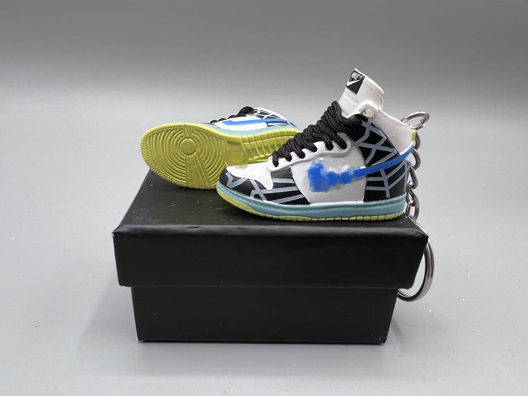 1:6 Scale Mini Sneaker – Doll Wear or Keychain – "Spider Web"