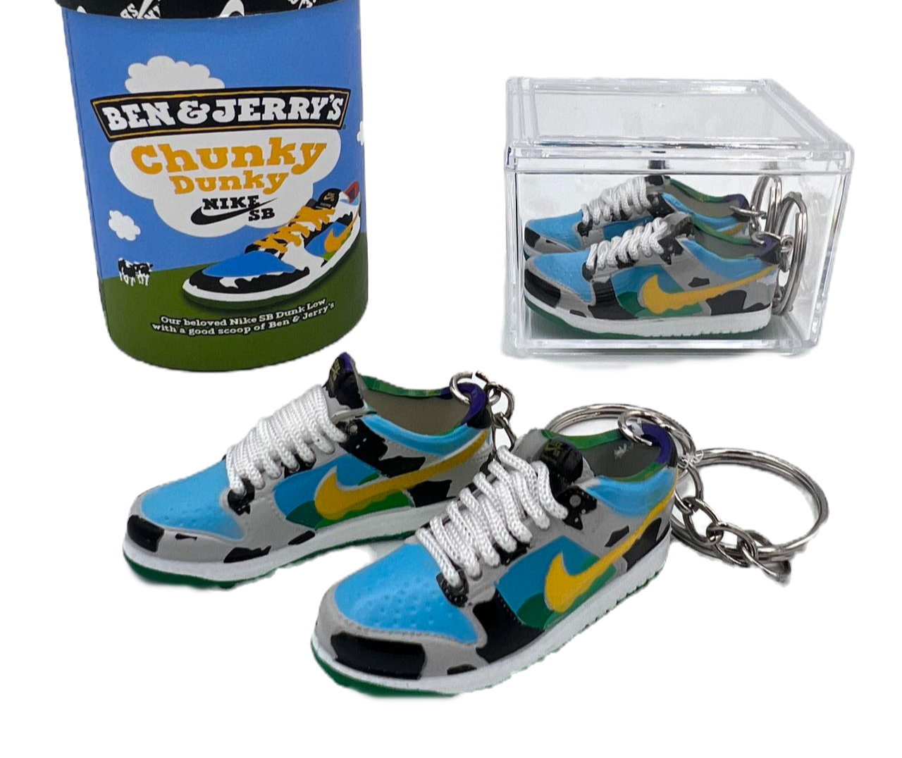 【Ben & Jerry's Chunky Dunky】SB Dunk Shoe Keychain image 1