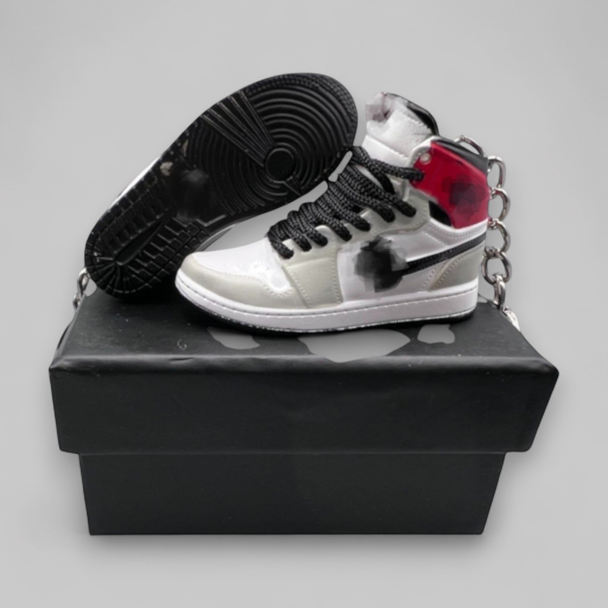 1:6 Scale Mini Sneaker – Doll Wear or Keychain - "Smoke Grey"