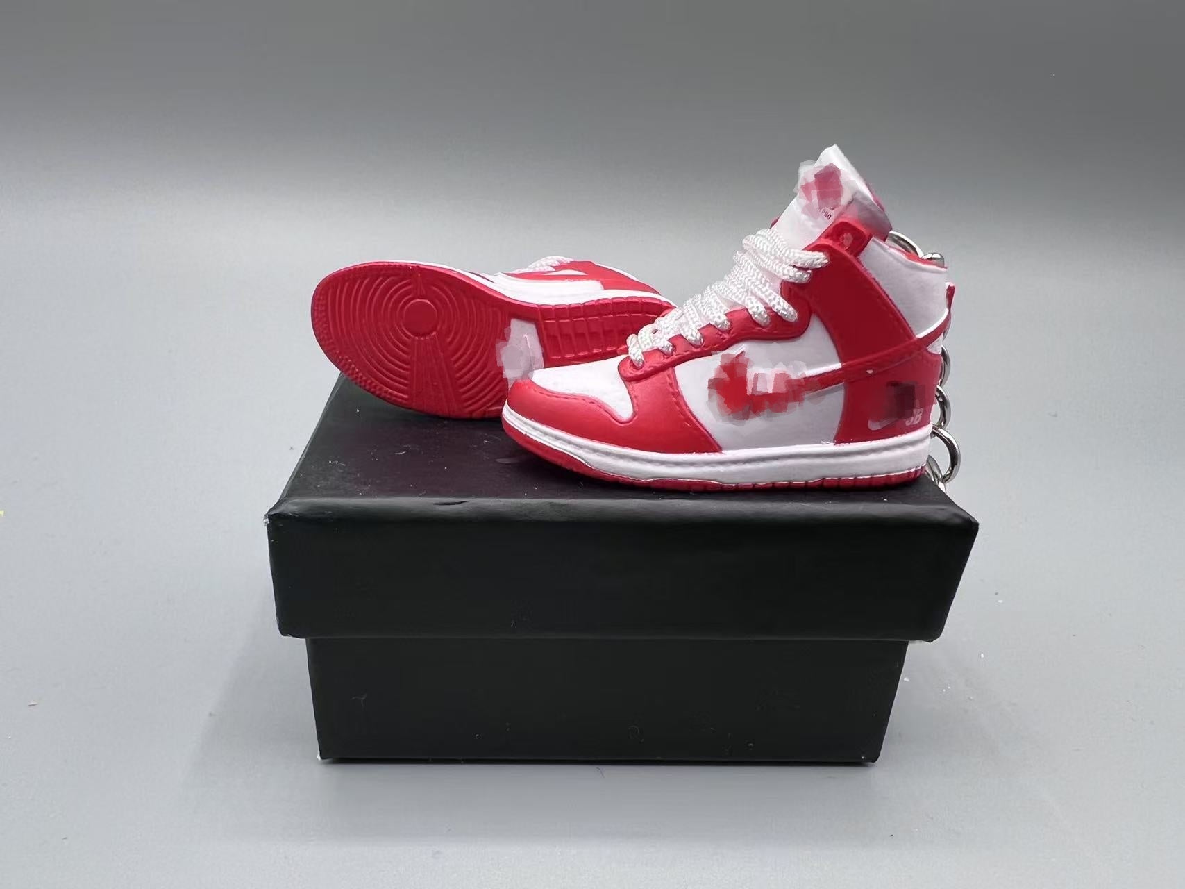 1:6 Scale Mini Sneaker – Doll Wear or Keychain – "University Red Color"