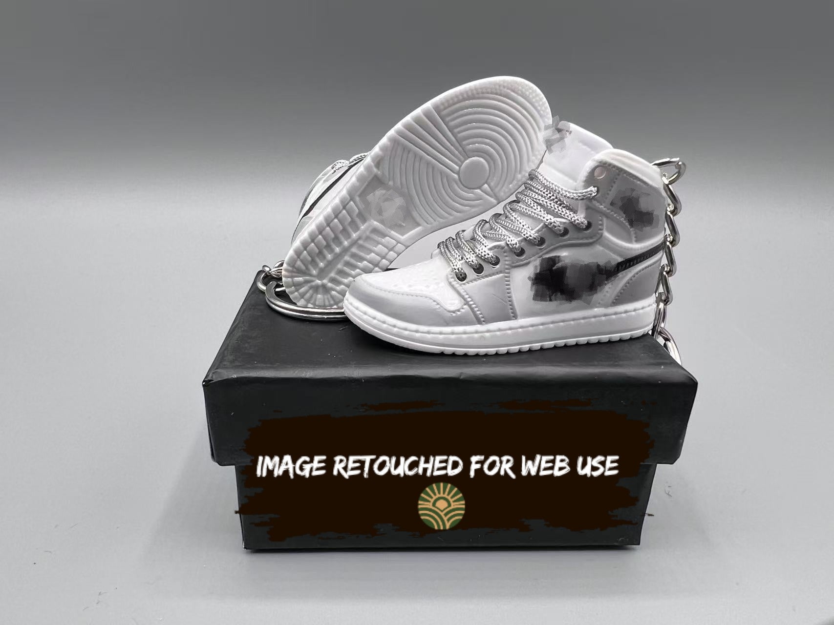 1:6 Scale Mini Sneaker – "Grey/White"