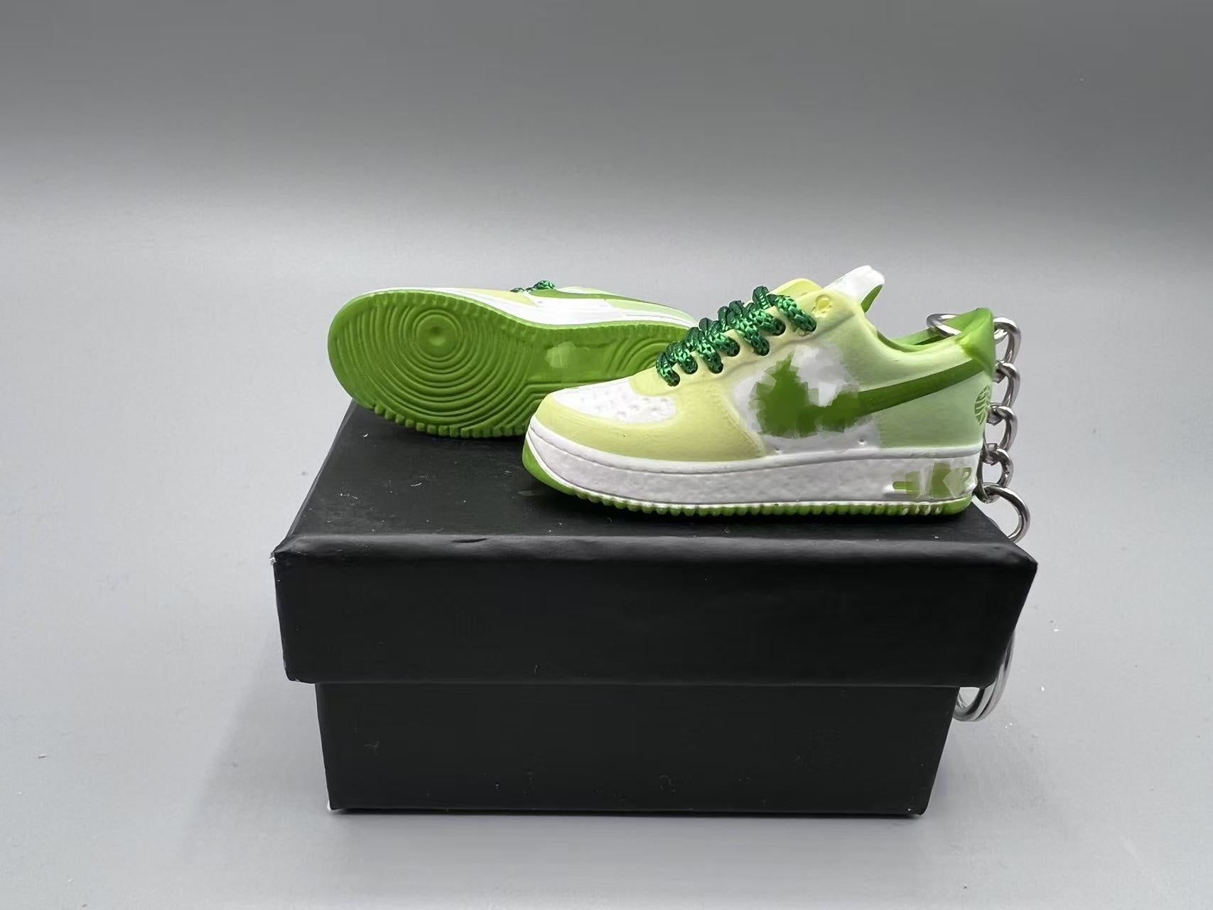 1:6 Scale Mini Sneaker – Doll Wear or Keychain - "Two Toned Sage Green"
