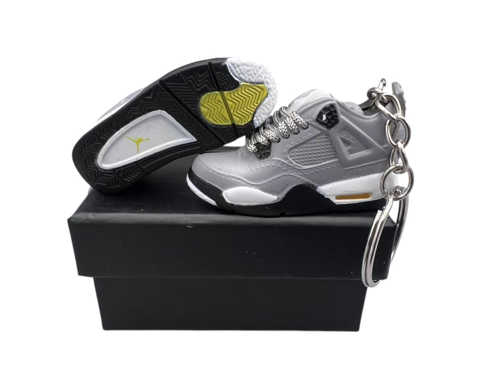 【Cool Grey】Air Jordan 4 Shoe Keychain image 0