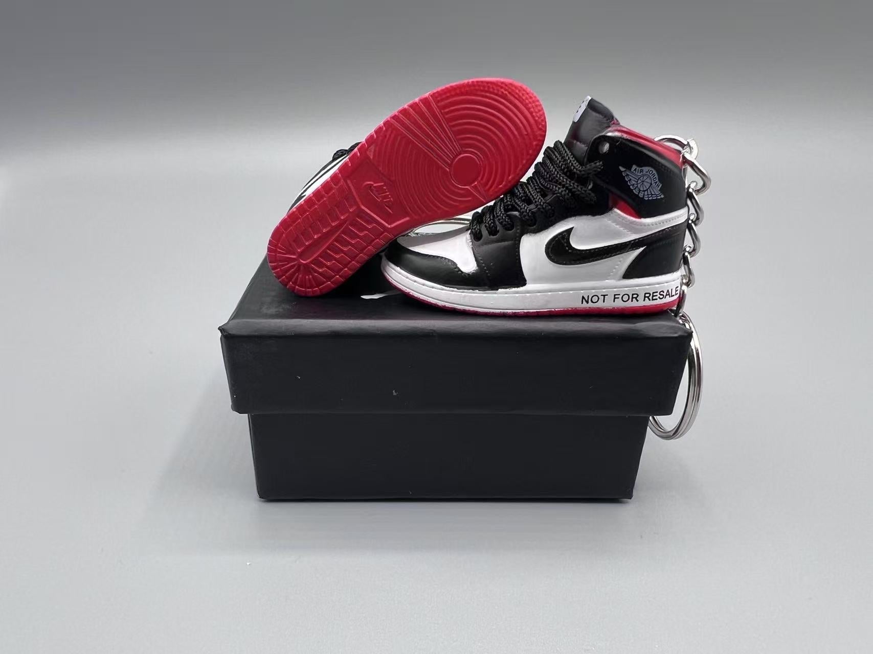 1:6 Scale Mini Sneaker – Doll Wear or Keychain - "Not For Resale Red"