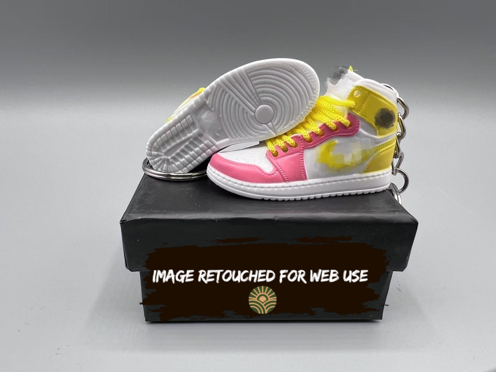 1:6 Scale Mini Sneaker – "Red/Yellow"