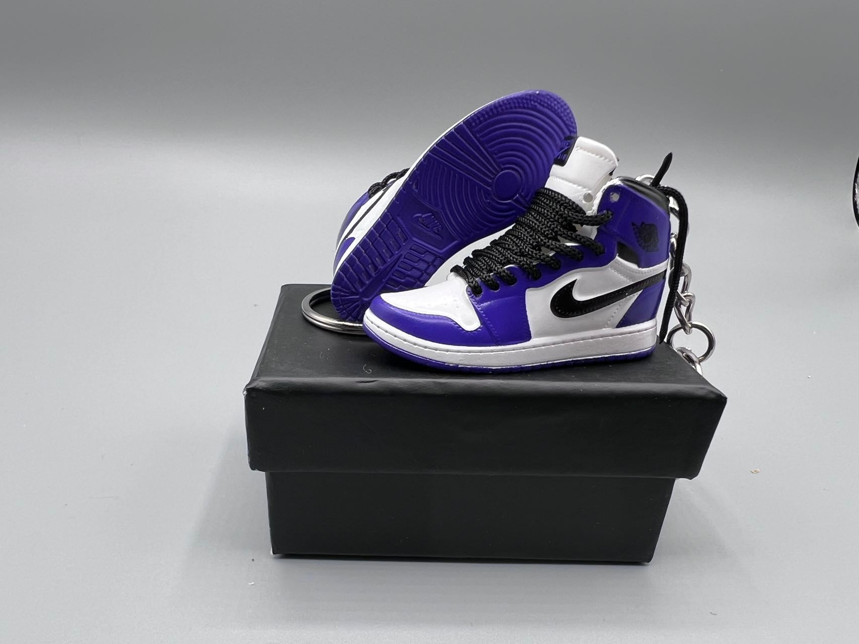 1:6 Scale Mini Sneaker – Doll Wear or Keychain - "Court Purple 2.0"