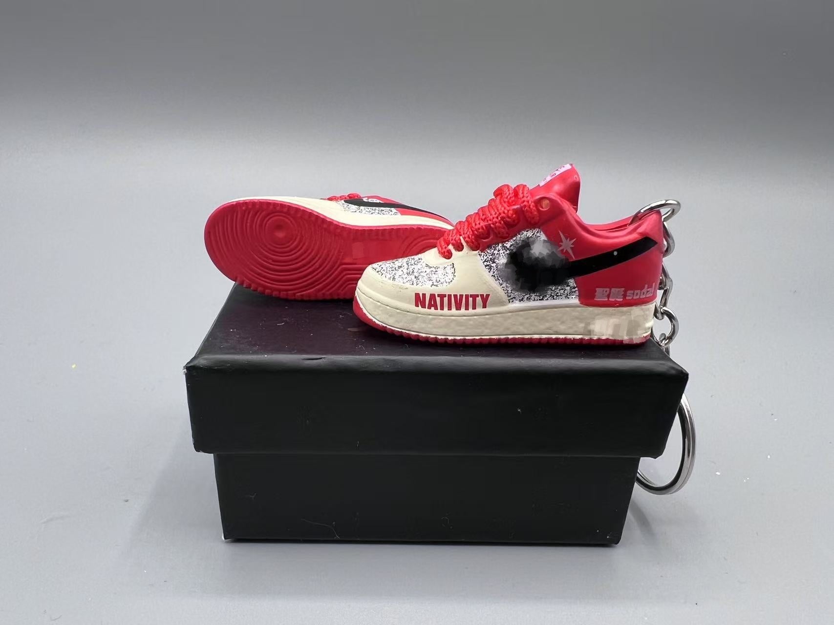 1:6 Scale Mini Sneaker – Doll Wear or Keychain - "X'mas"