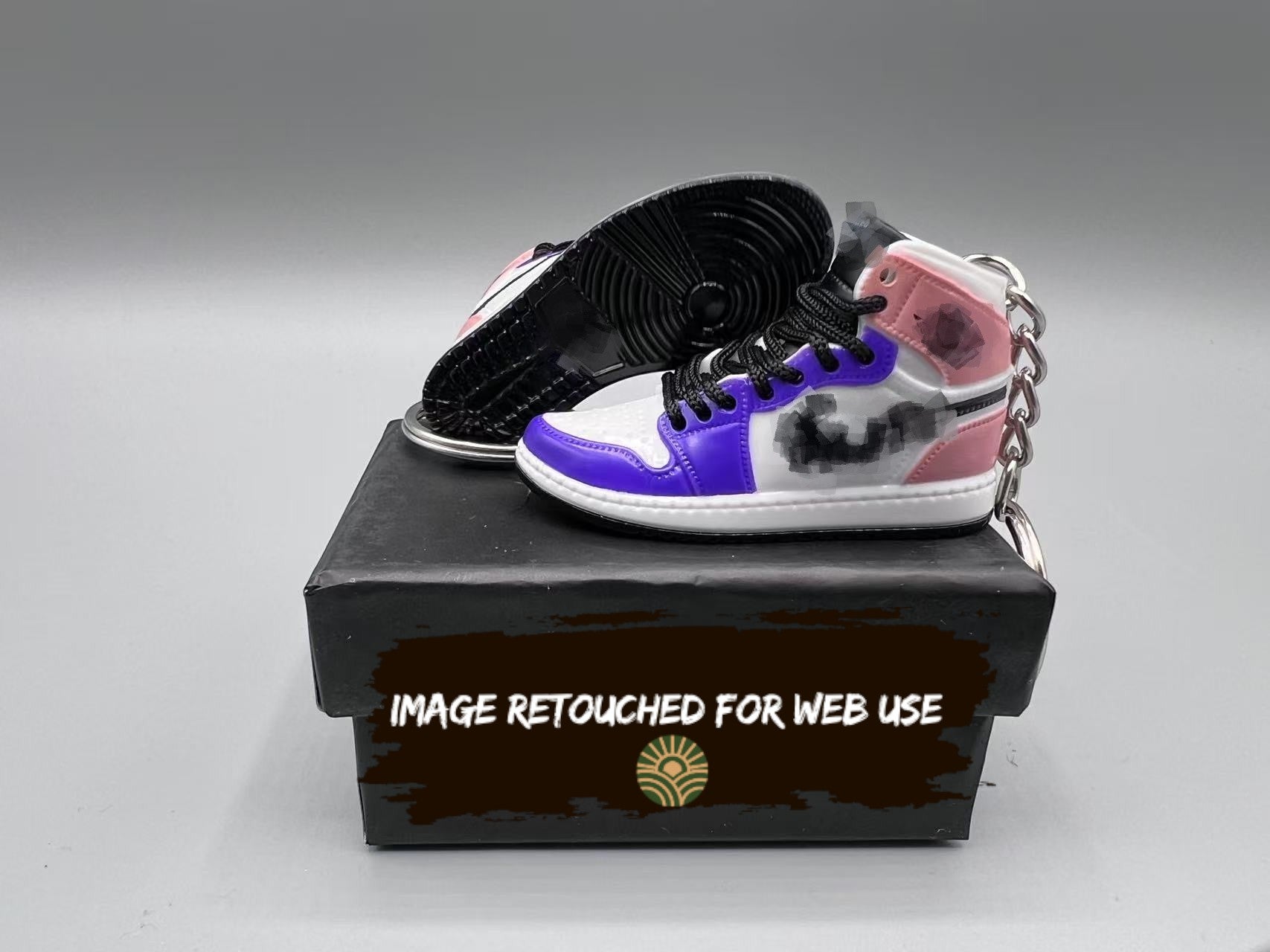 1:6 Scale Mini Sneaker – "Purple/Pink"