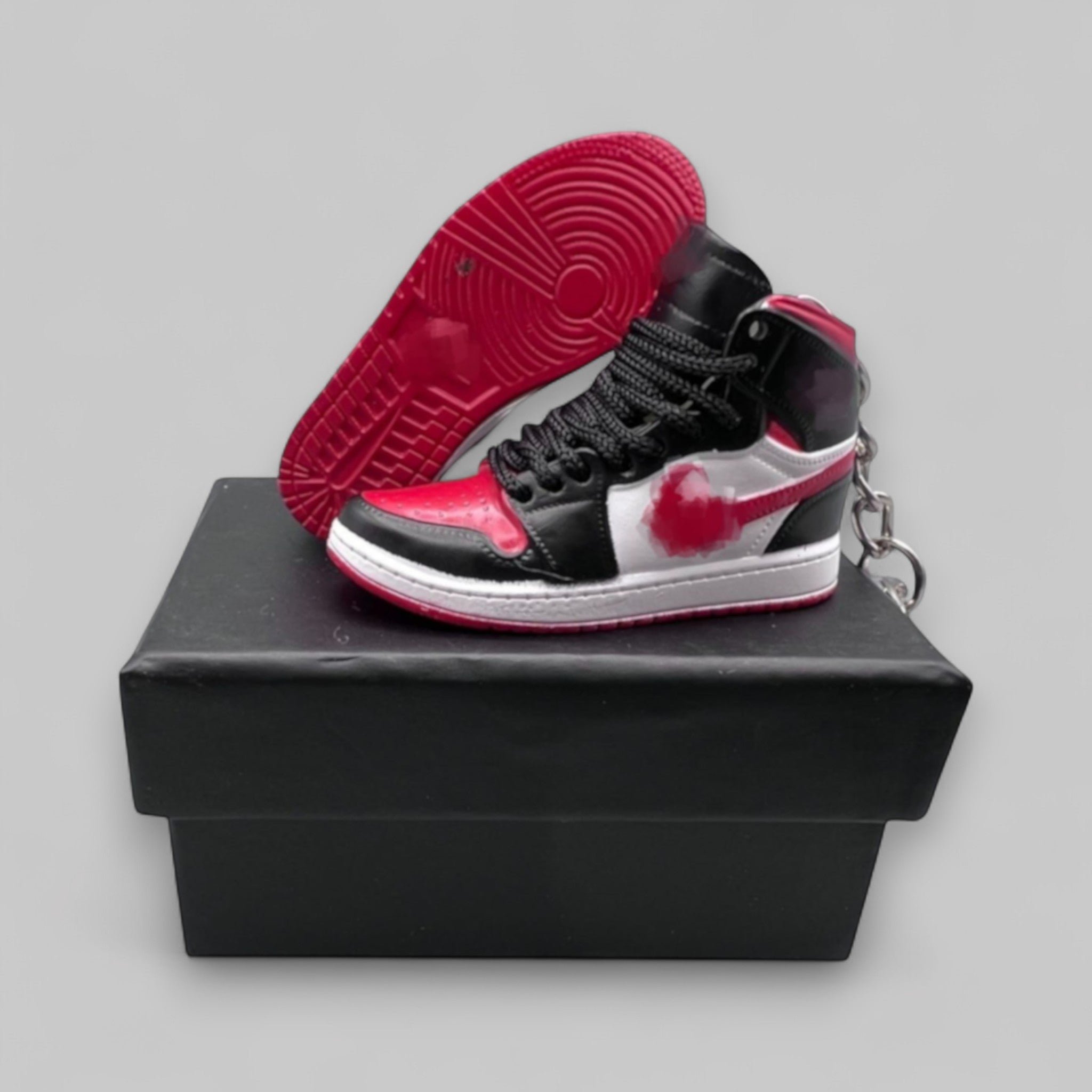 1:6 Scale Mini Sneaker – Doll Wear or Keychain - "Mid Bred Toe"