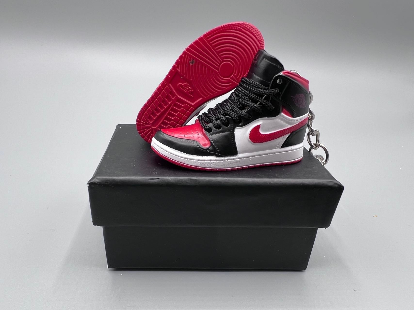 1:6 Scale Mini Sneaker – Doll Wear or Keychain - "Mid Bred Toe"