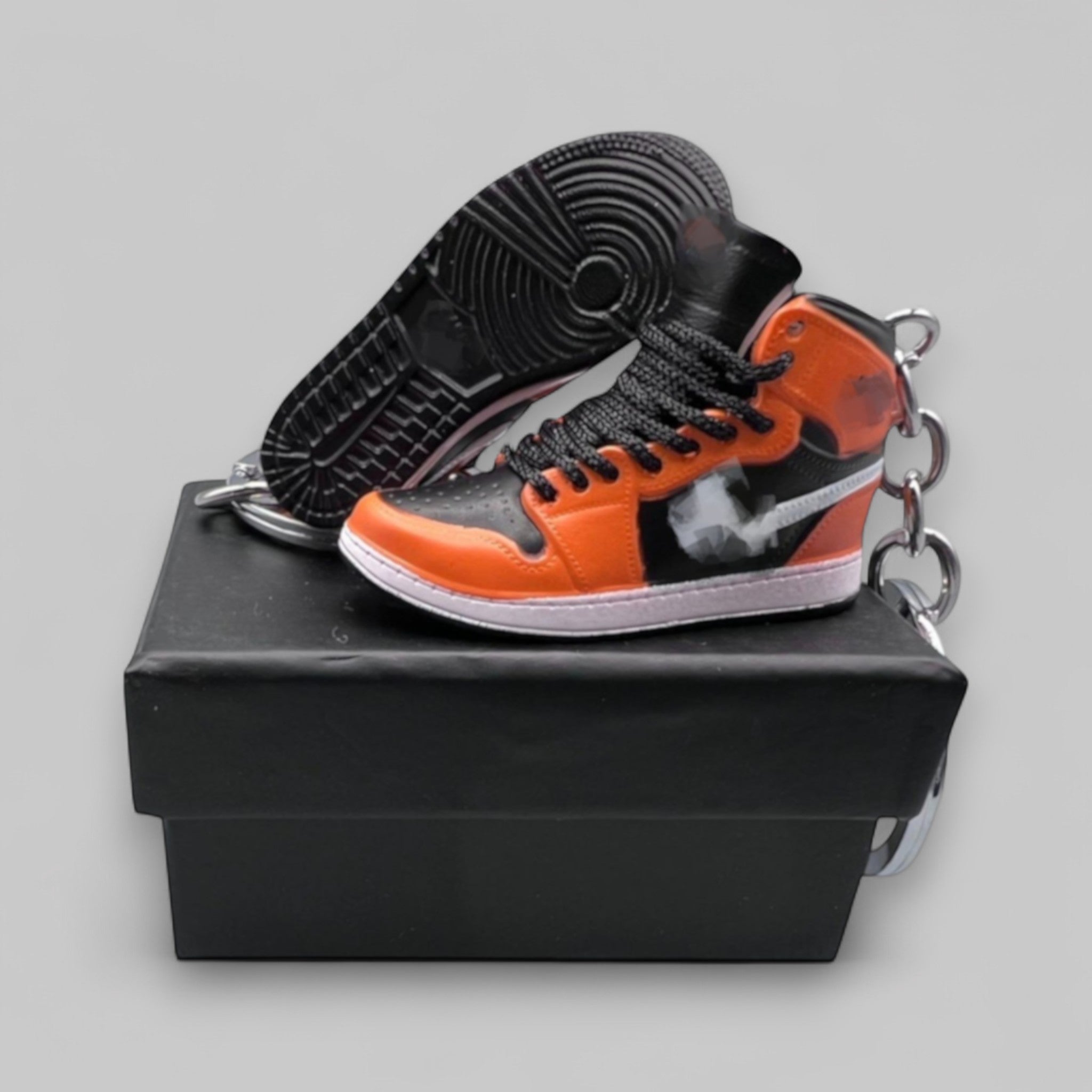 1:6 Scale Mini Sneaker – Doll Wear or Keychain - "Black Cone"