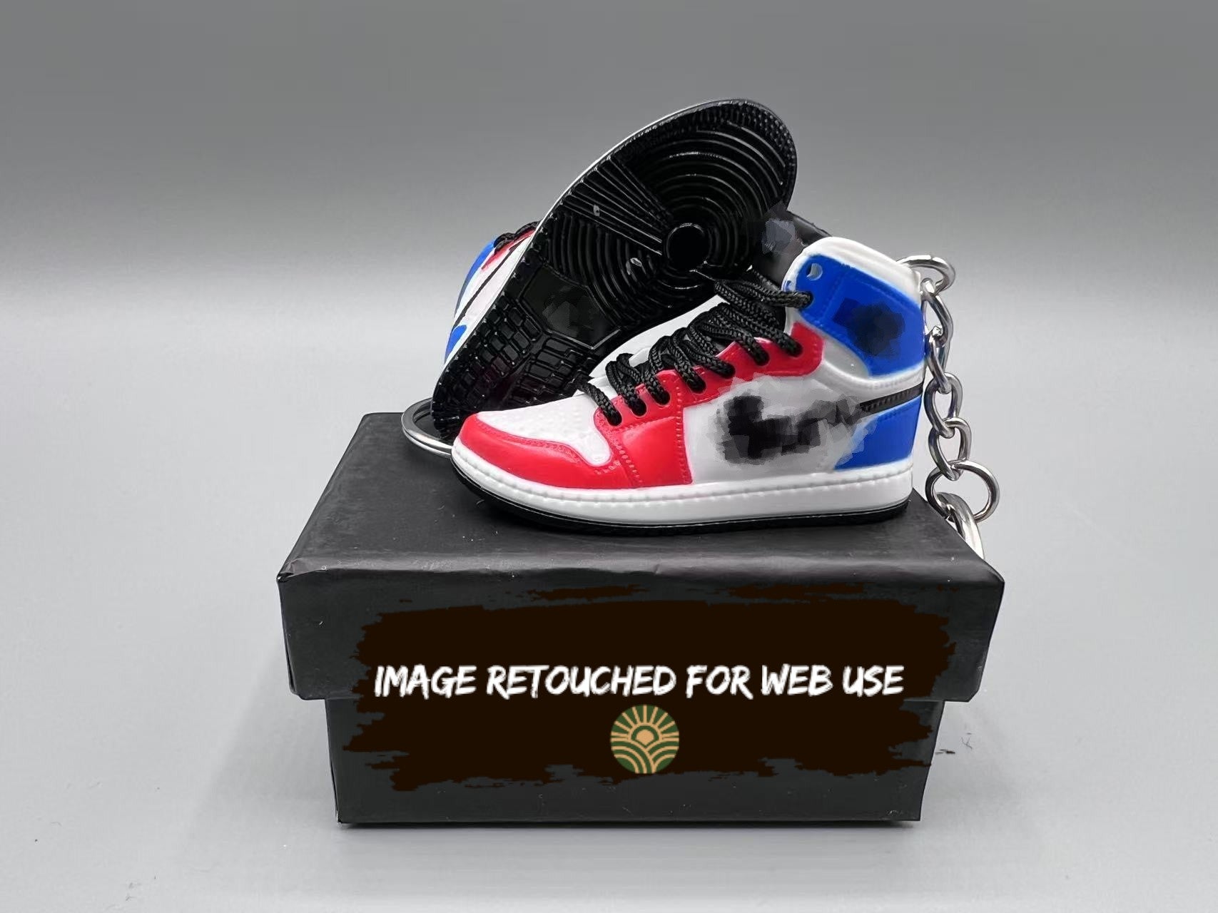 1:6 Scale Mini Sneaker – "Fearless Red/Blue Colorway"