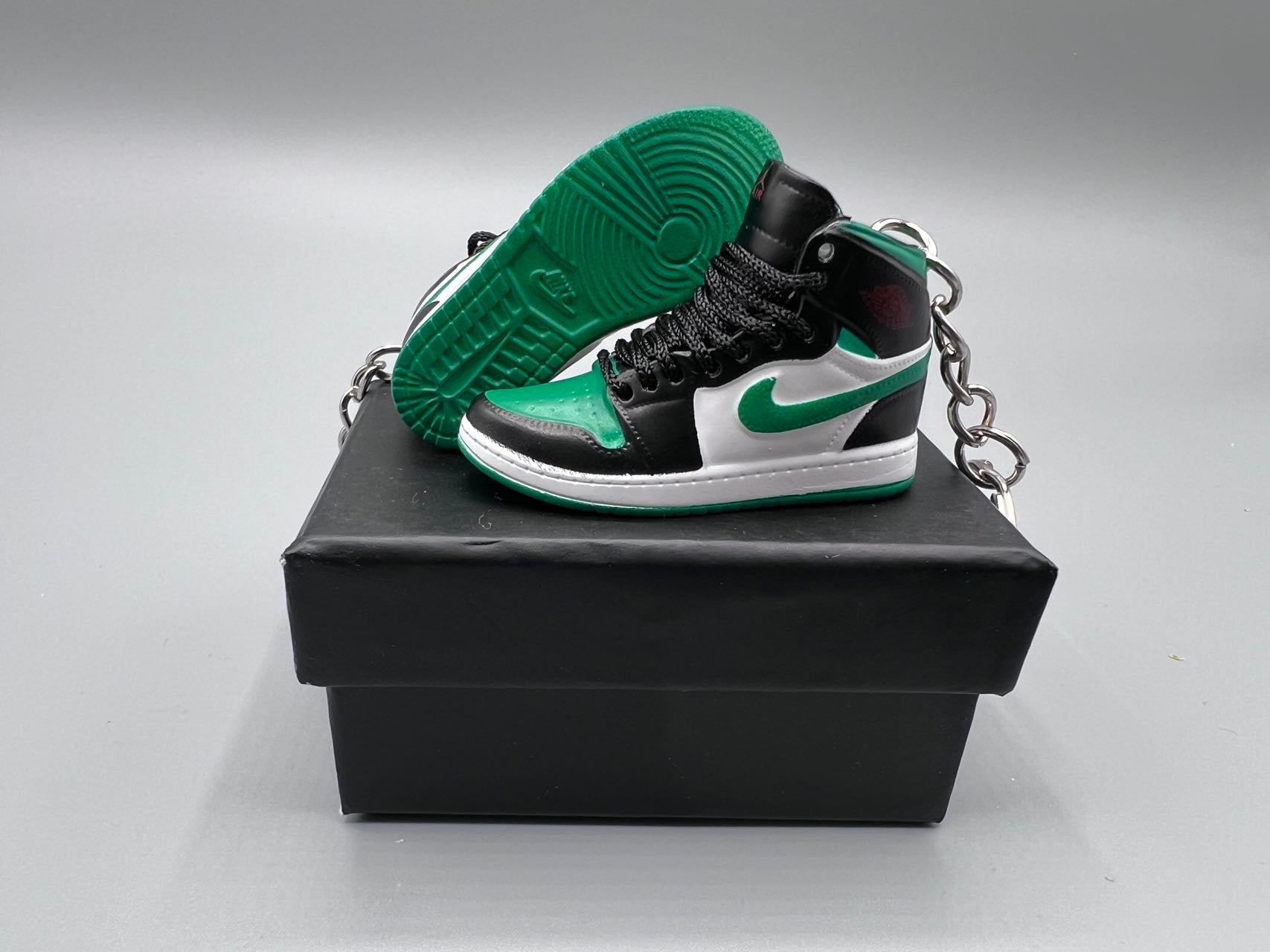 1:6 Scale Mini Sneaker – Doll Wear or Keychain - "Mid Green Toe"