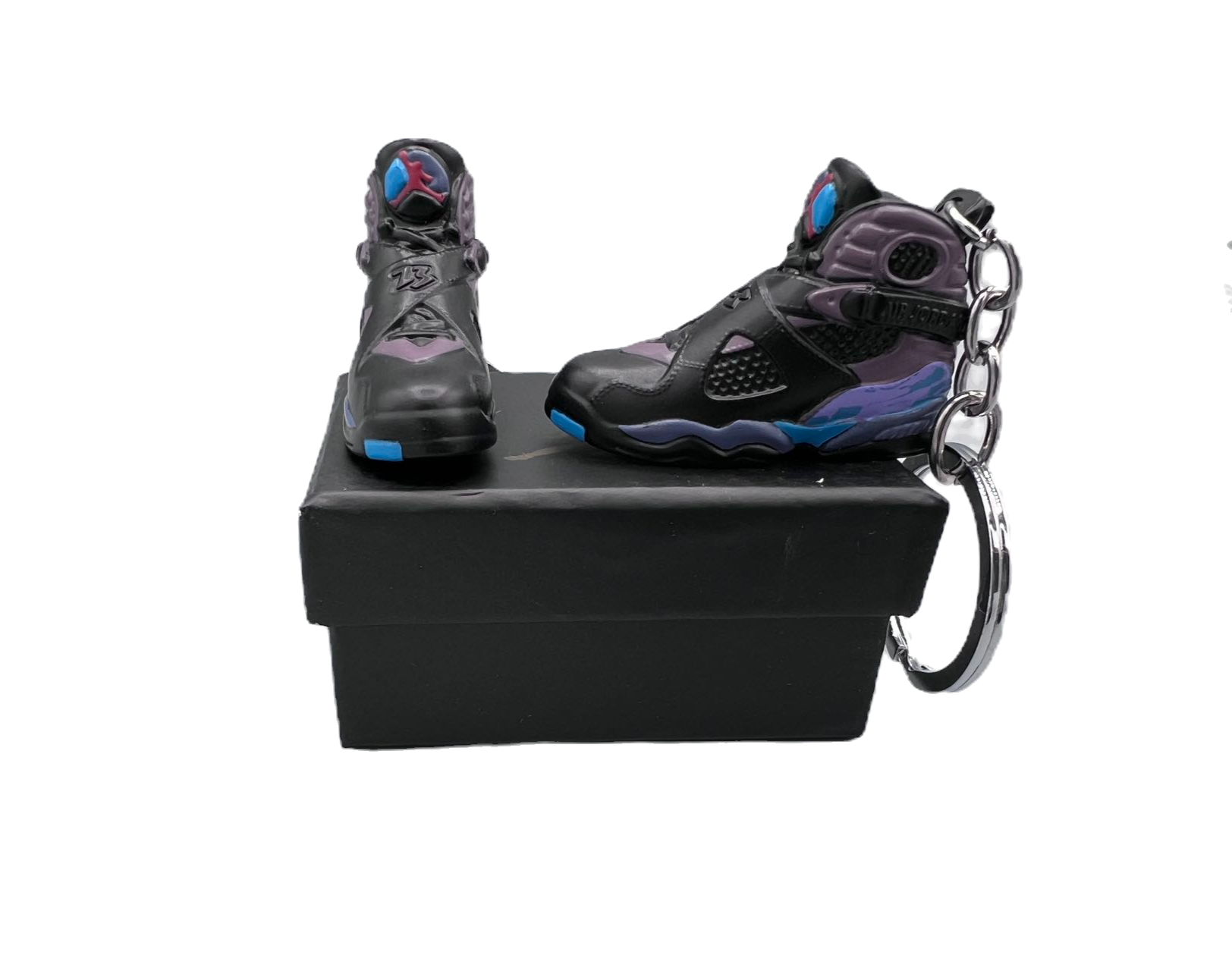 【Aqua】Air Jordan 8 Shoe Keychain image 1