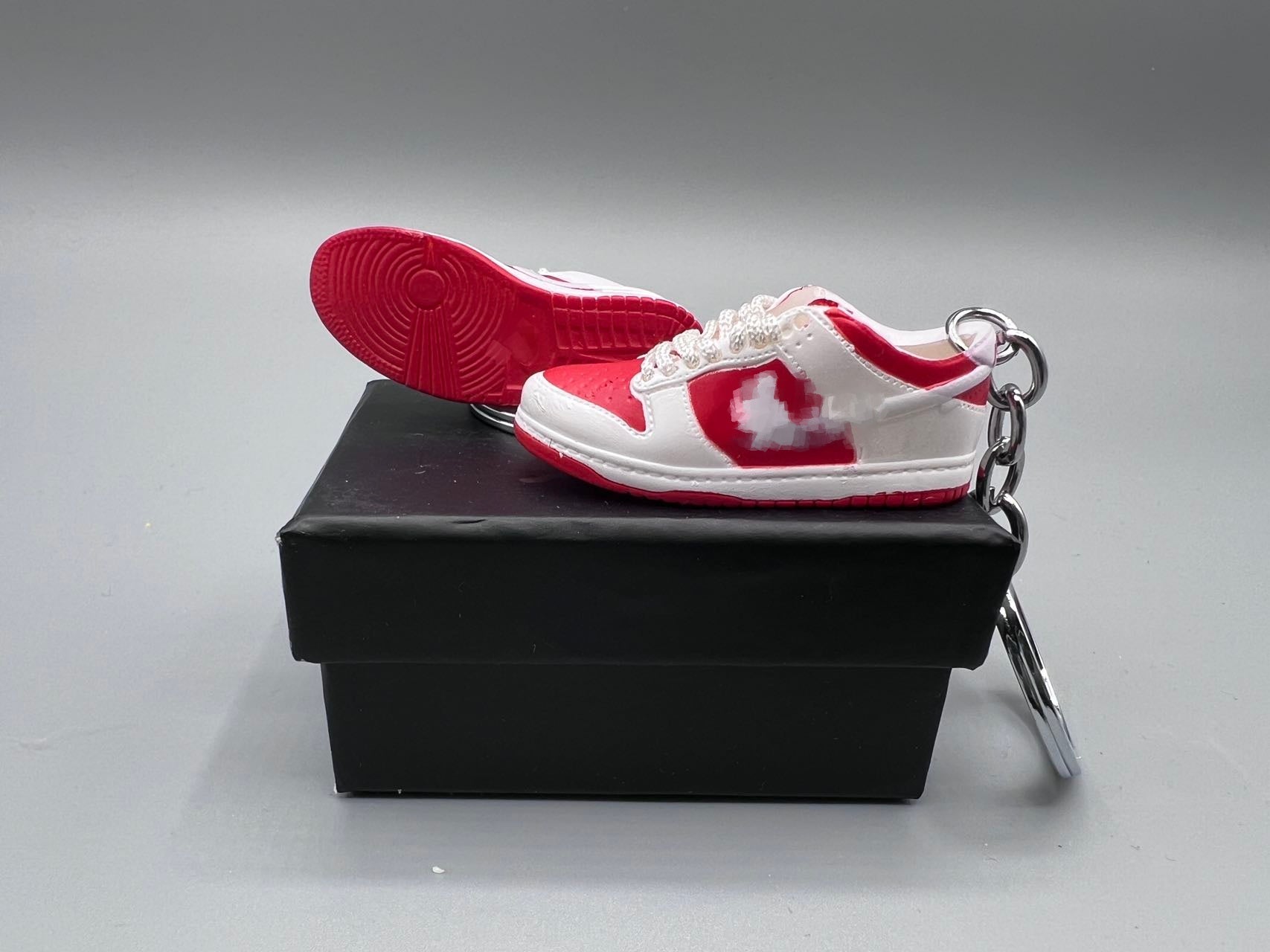 1:6 Scale Mini Sneaker – "White/ University Red Colorway"