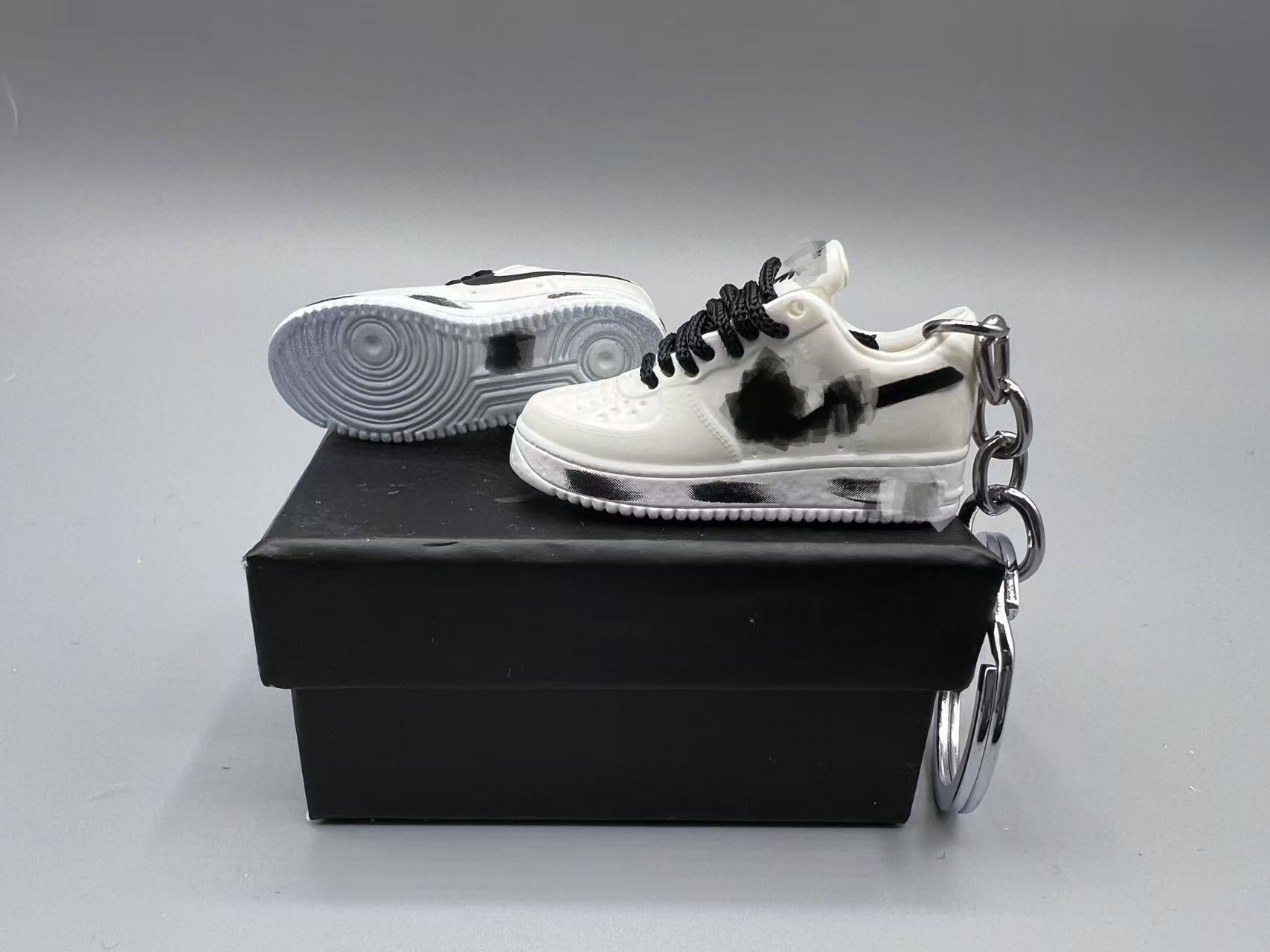 1:6 Scale Mini Sneaker – Doll Wear or Keychain - "G-Dragon Inspired All White"