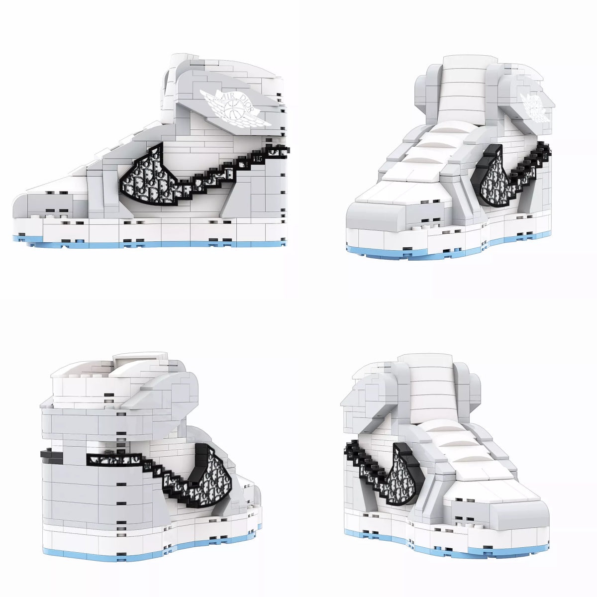 Artist Edition: AJ1 Designer Grey High Top Sneaker Bricks