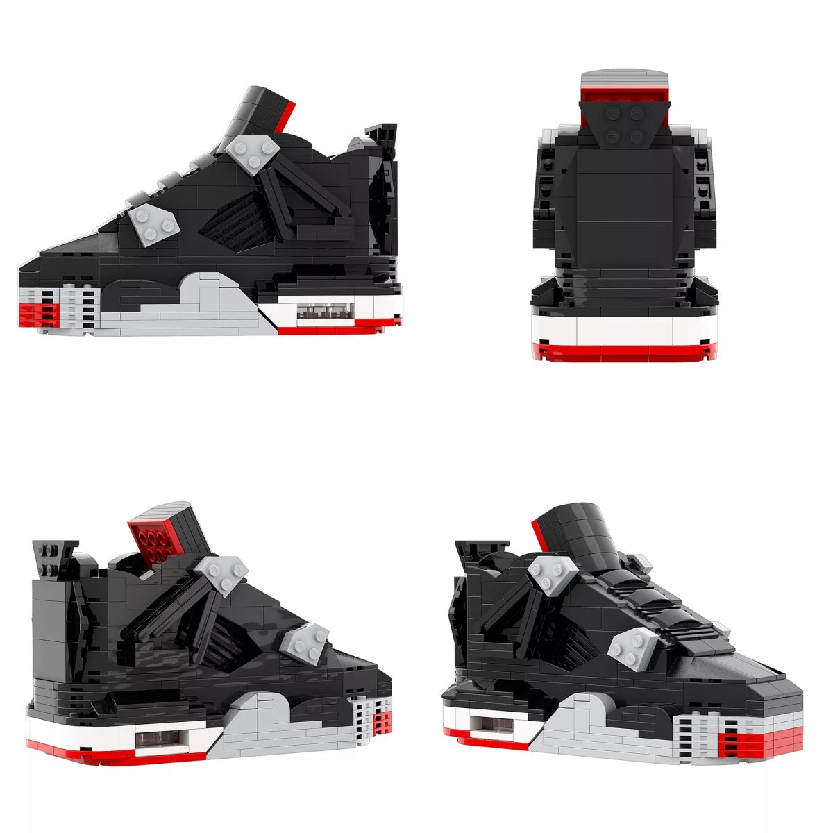 Artist Edition: AJ4 Bred Toe Sneaker Bricks