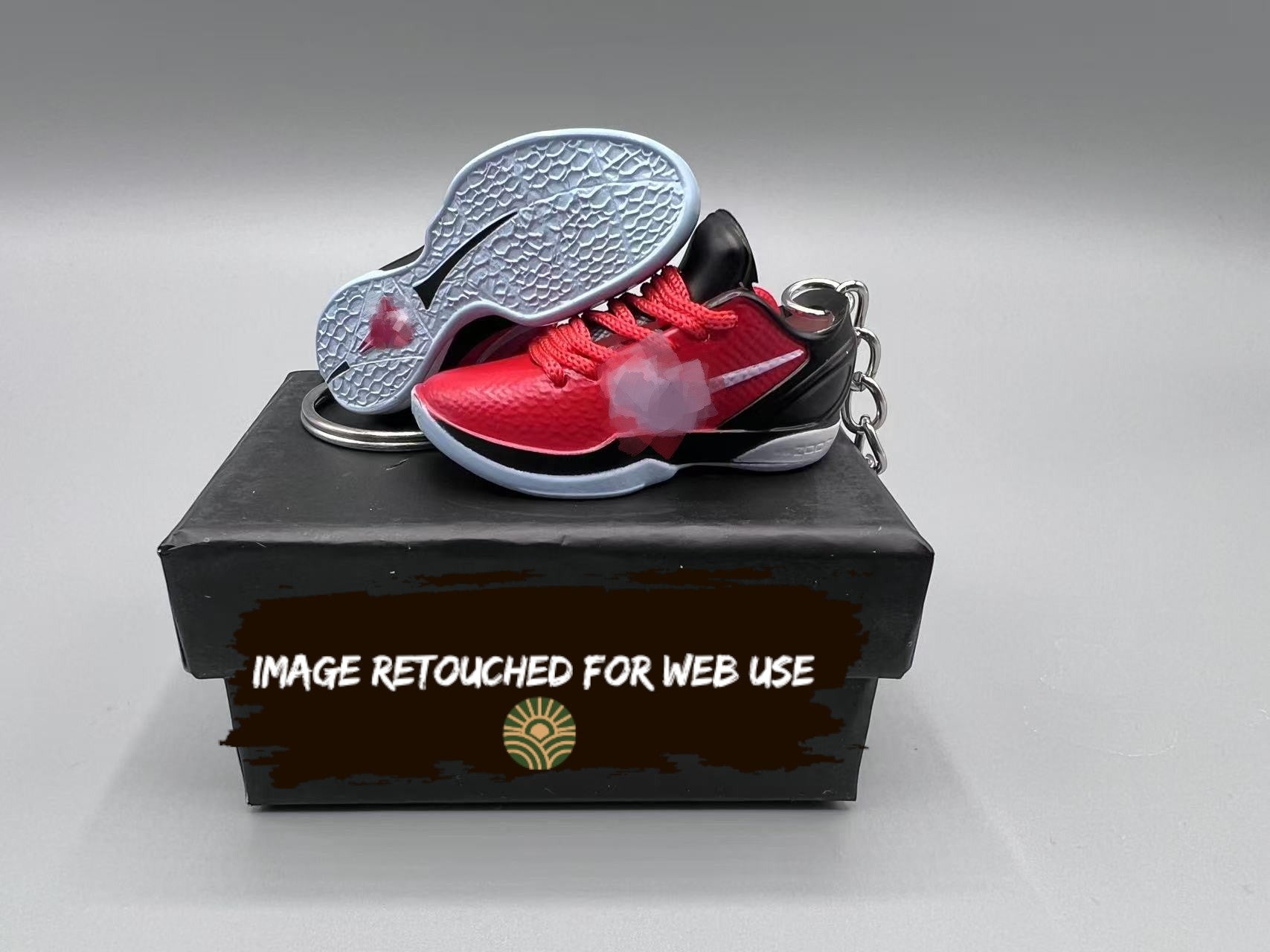 1:6 Mini Sneaker Keychain – Mamba Style “All Star Red/Black”