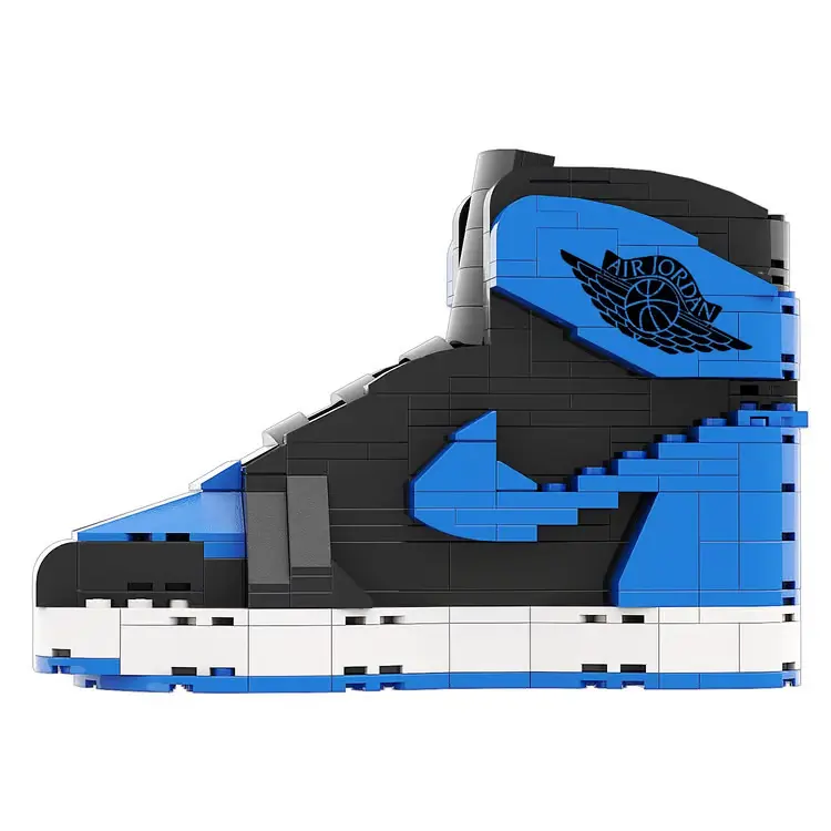 "Black Royal" Inspired Air Jordan 1 Bricks / Building Blocks Set