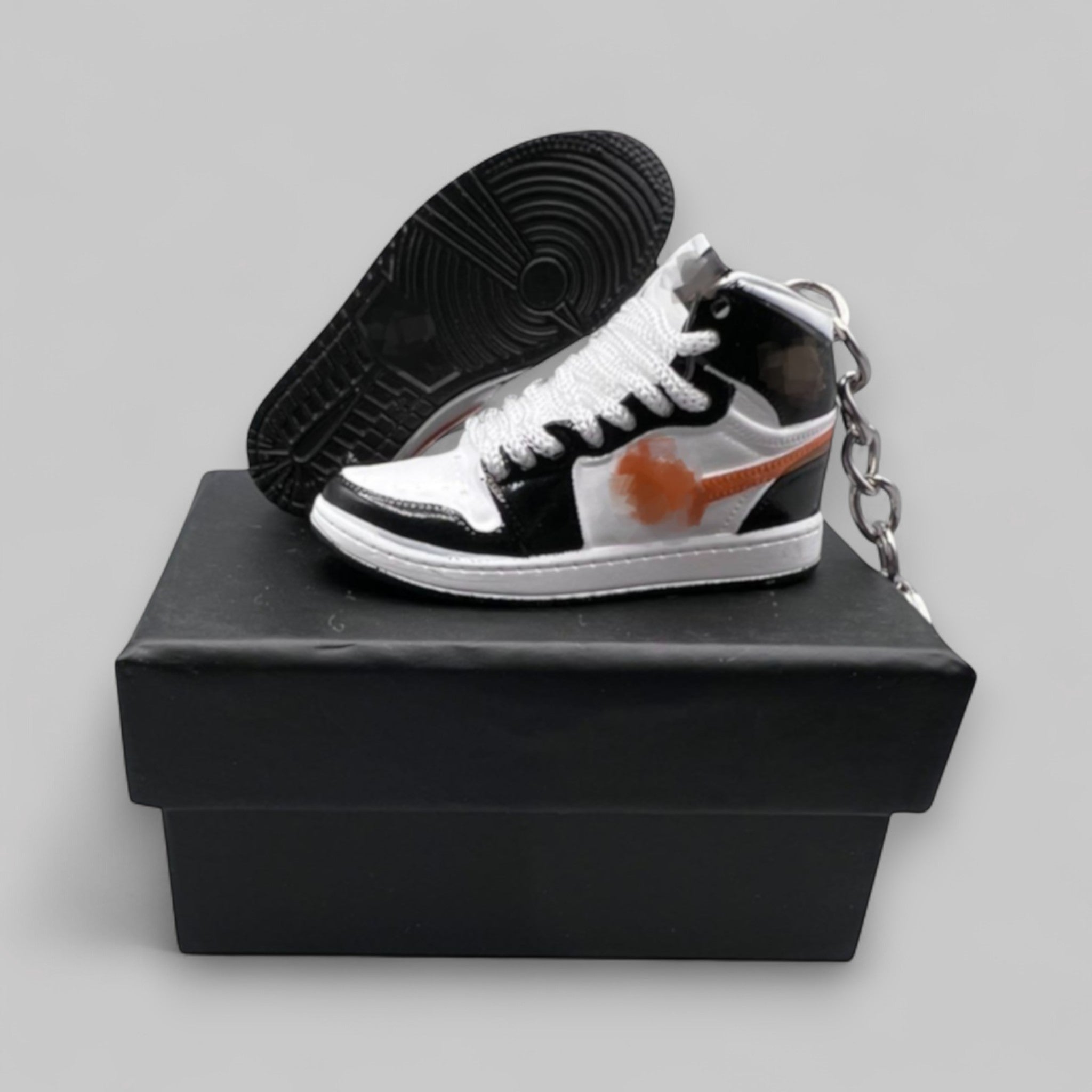 1:6 Scale Mini Sneaker – Doll Wear or Keychain - "Black Gold"