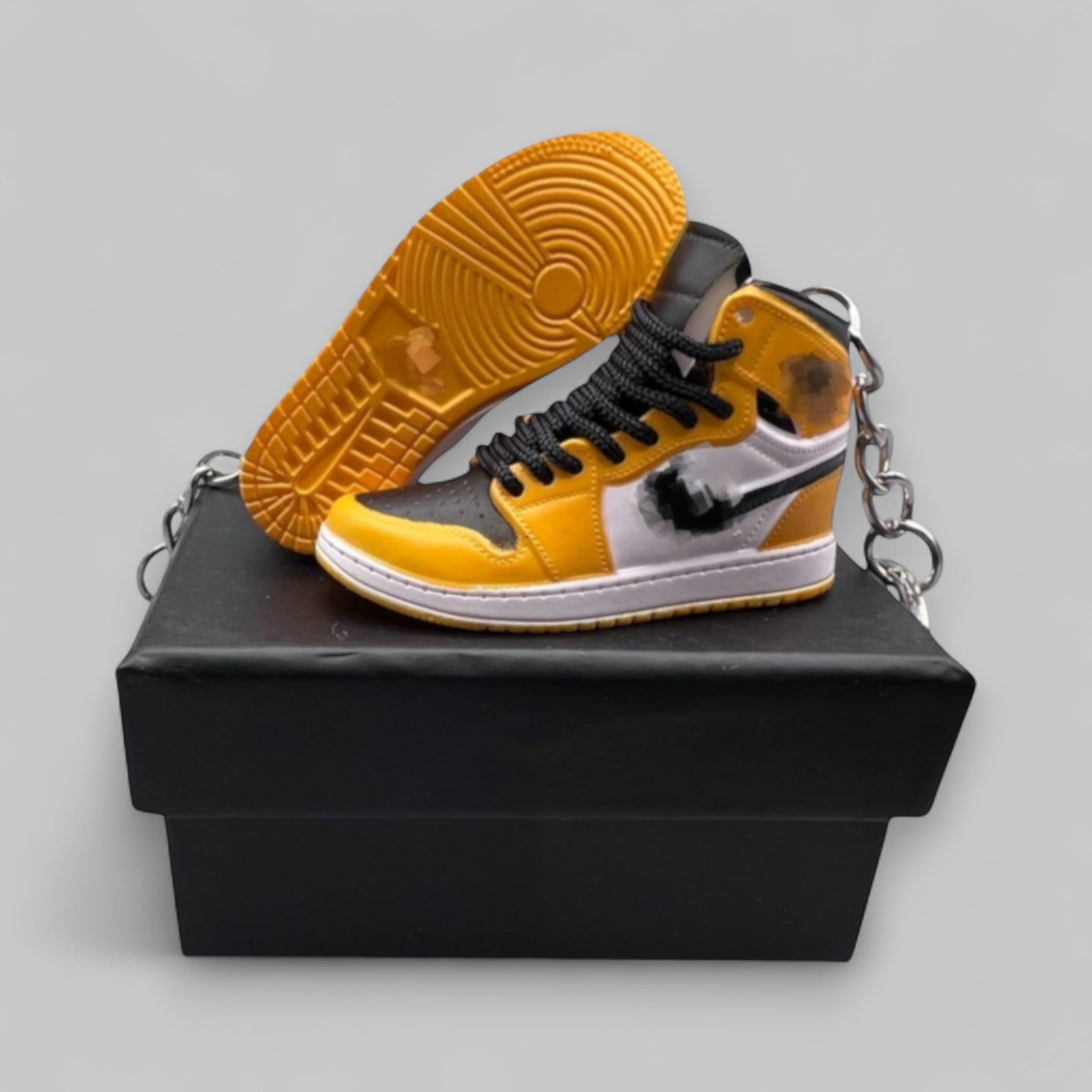 1:6 Scale Mini Sneaker – Doll Wear or Keychain - "Yellow Toe"
