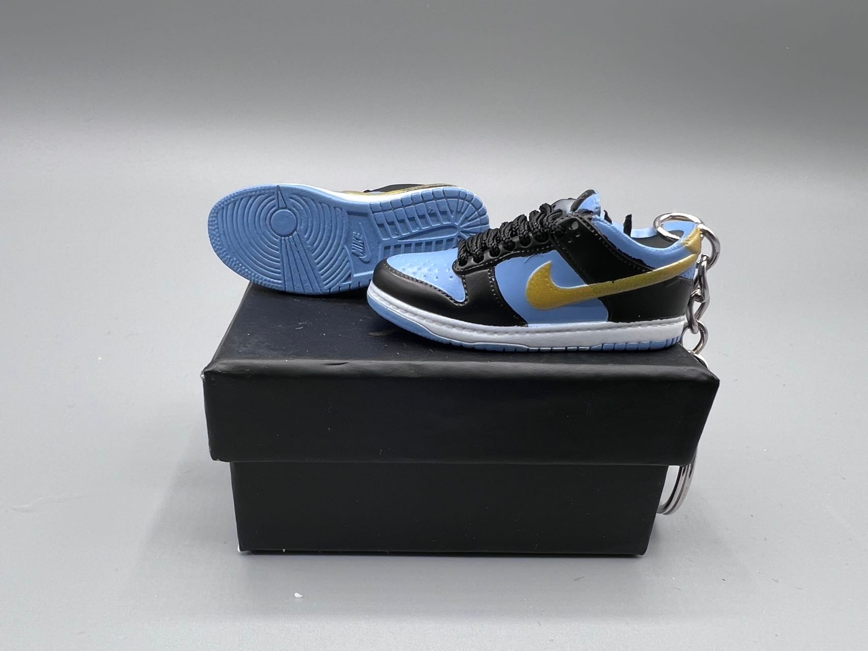 1:6 Scale Mini Sneaker – "Gold/Dark Blue"