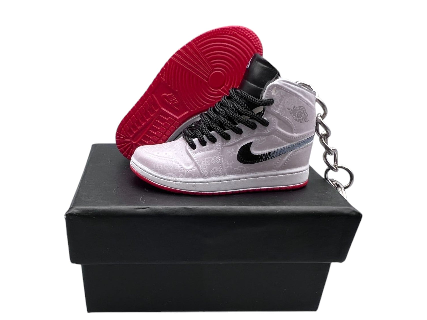"Fearless CLOT" AJ1 3D Mini Sneakers-1/6 Scaled Shoes/ Keychains.