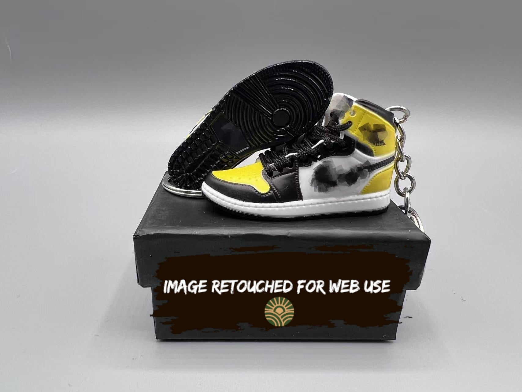 1:6 Scale Mini Sneaker – "Yellow Toe Black"