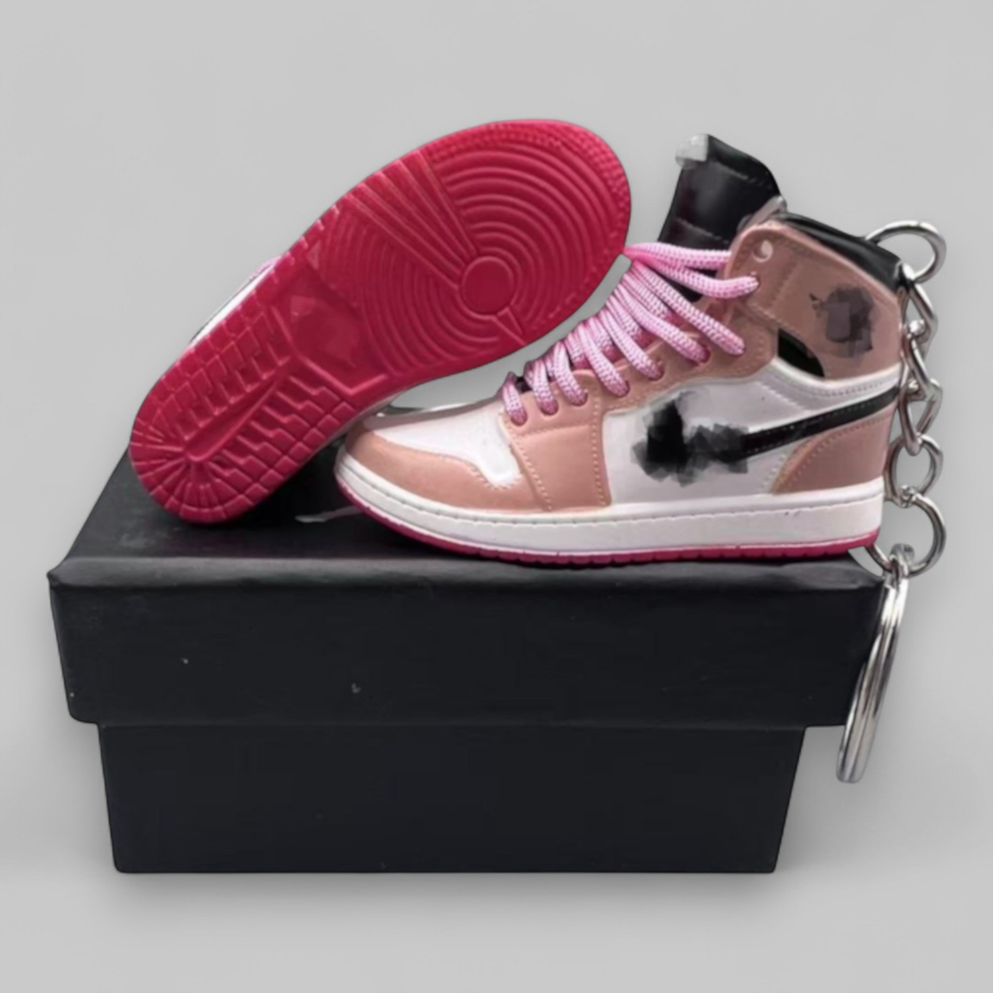 1:6 Scale Mini Sneaker – Doll Wear or Keychain - "Crimson Tint"