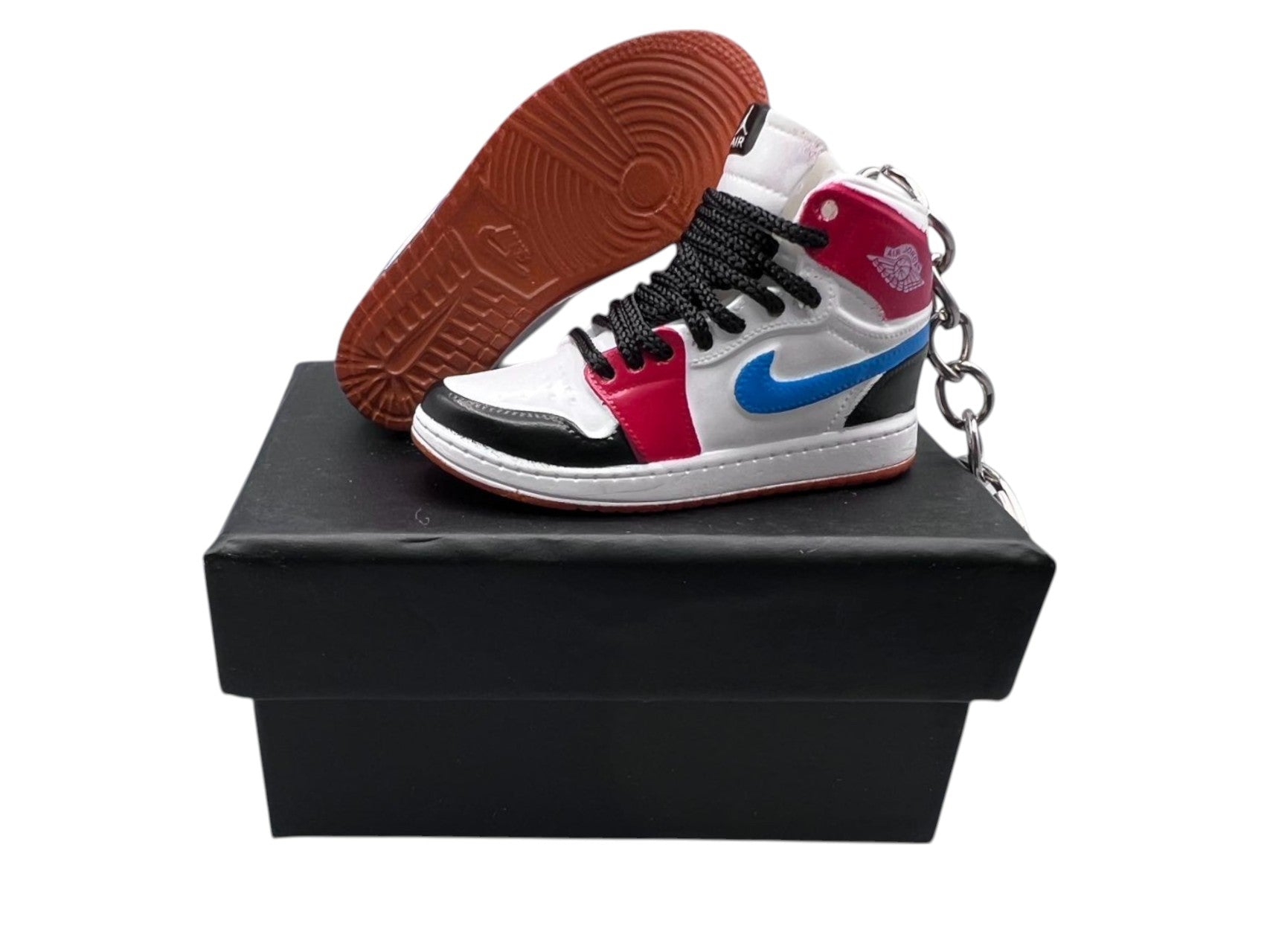 “'Let(Her)Man” AJ1 3D Mini Sneakers-1/6 Scaled Shoes/ Keychains.