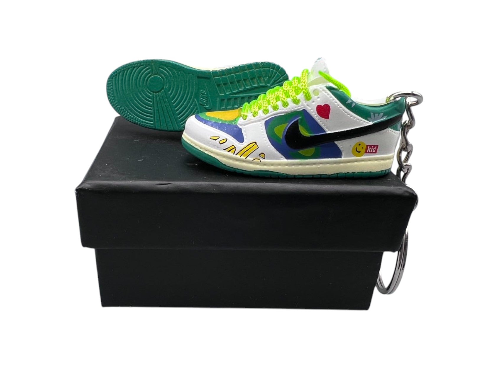 【Green Graffiti】SB Dunk Shoe Keychain image 0