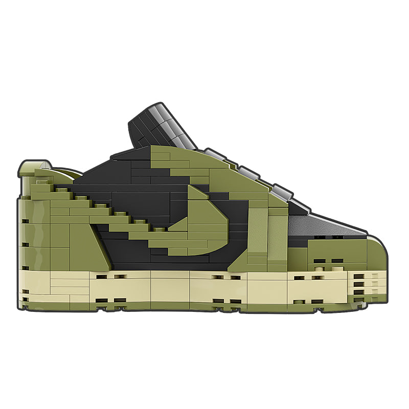 "Travis Scott Olive" Inspired Air Jordan 1 Bricks / Building Blocks Set