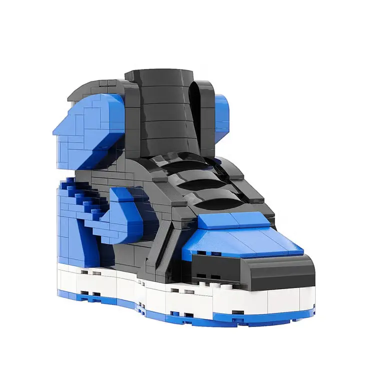 "Black Royal" Inspired Air Jordan 1 Bricks / Building Blocks Set