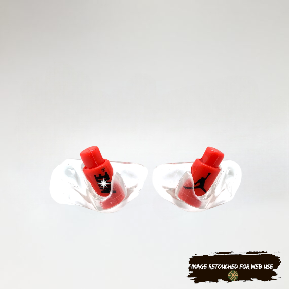 Replacement Jordan Lace Locks (Infrared Base Black, Not Red)