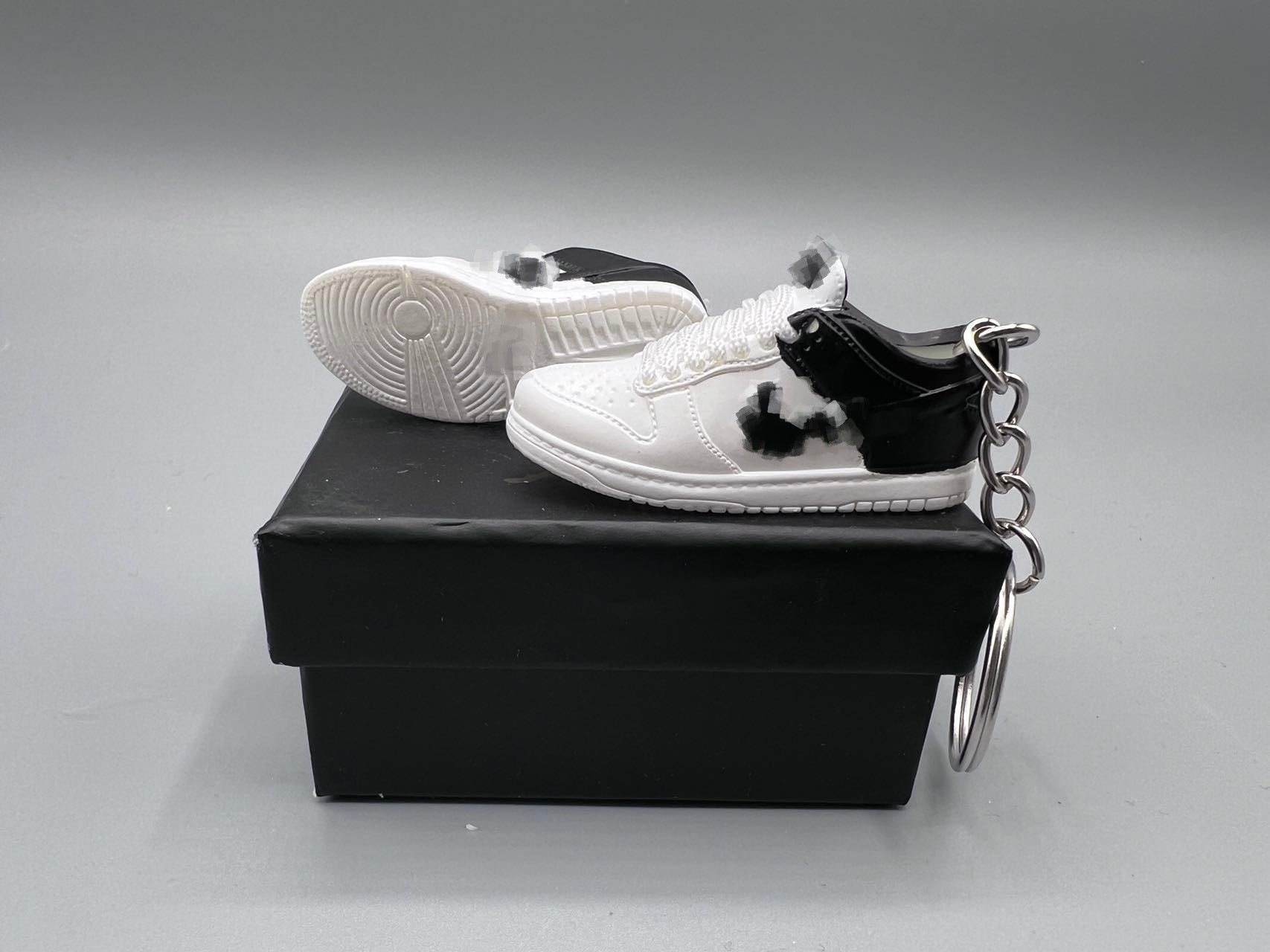 1:6 Scale Mini Sneaker – "White/Black"