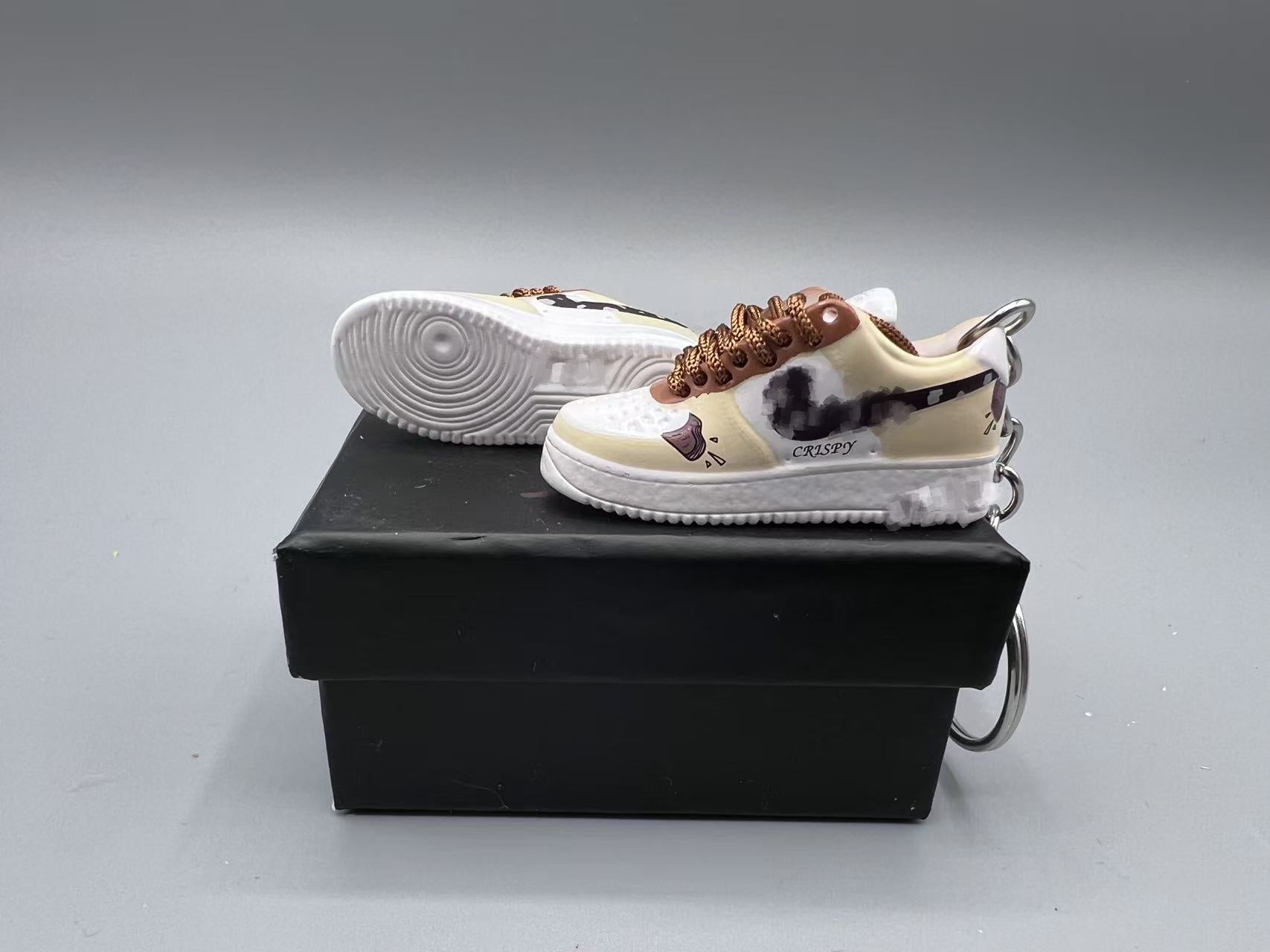 1:6 Scale Mini Sneaker – Doll Wear or Keychain - "Cookie"