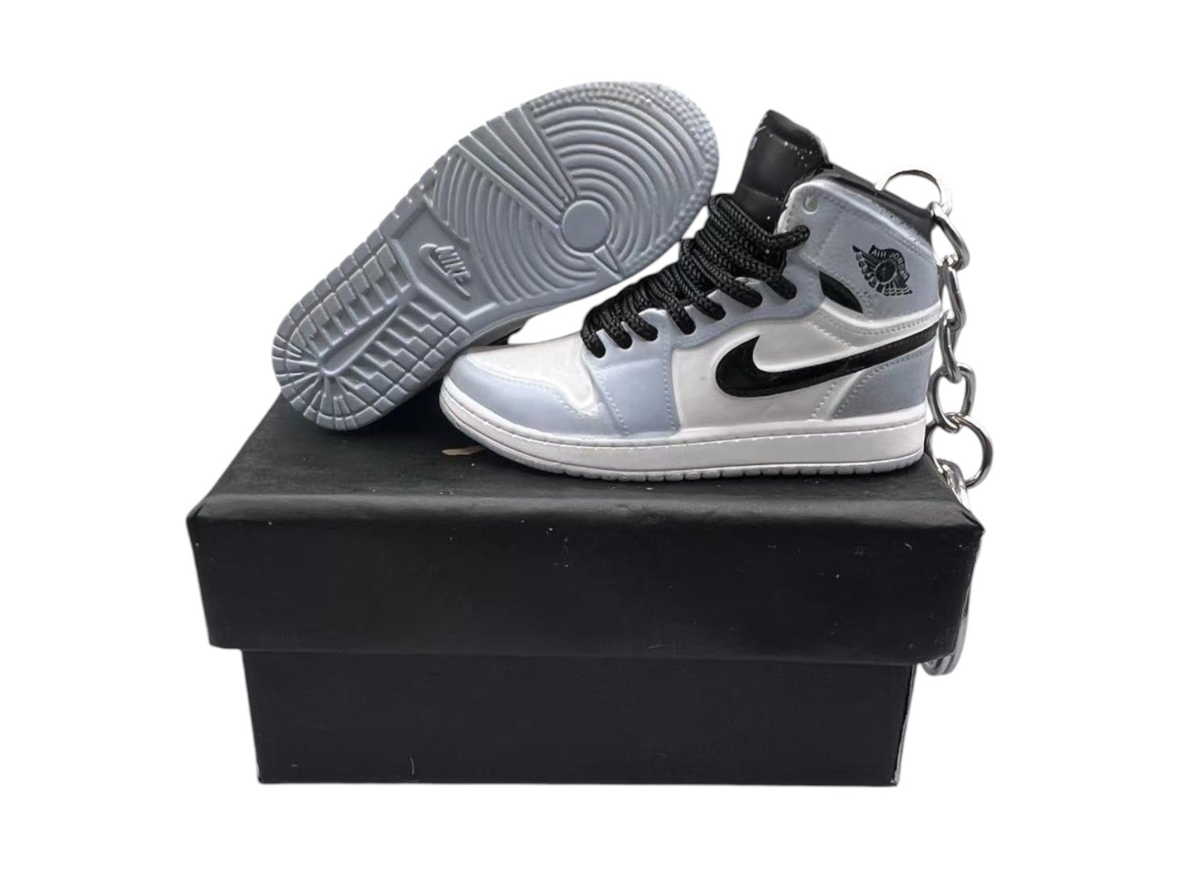 "NYC to Paris" AJ1 3D Mini Sneakers-1/6 Scaled Shoes/ Keychains.