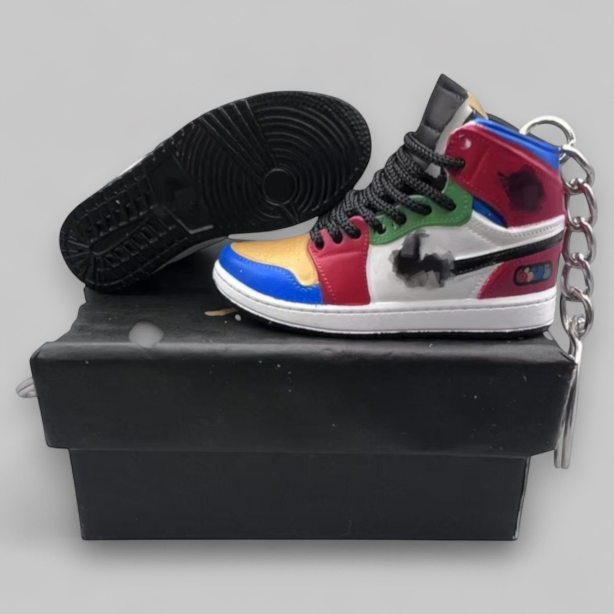 1:6 Scale Mini Sneaker – Doll Wear or Keychain - "Blue The Great Fearless"