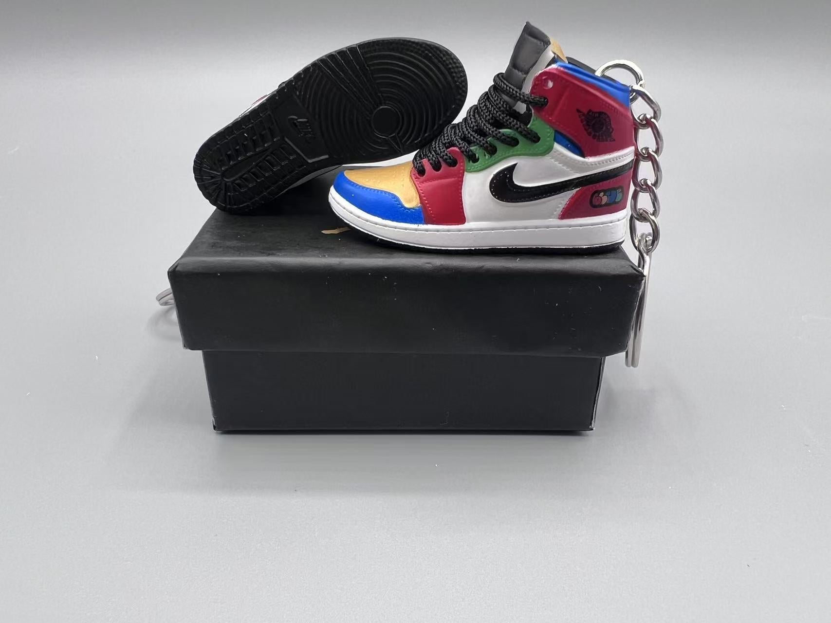 1:6 Scale Mini Sneaker – Doll Wear or Keychain - "Blue The Great Fearless"