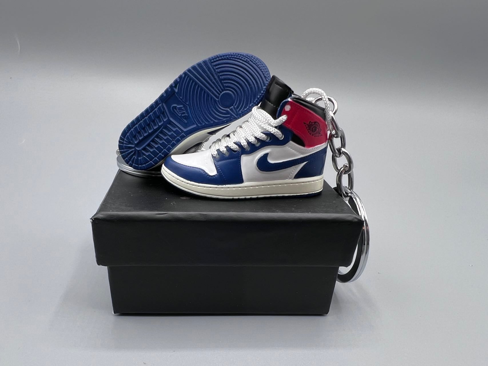 1:6 Scale Mini Sneaker – Doll Wear or Keychain - "Union LA Storm Blue"