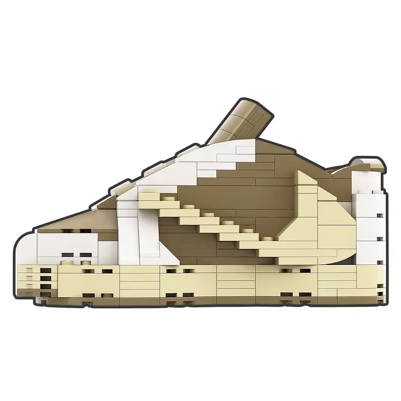 "Travis Scott Reverse Mocha" Inspired Air Jordan 1 Bricks / Building Blocks Set