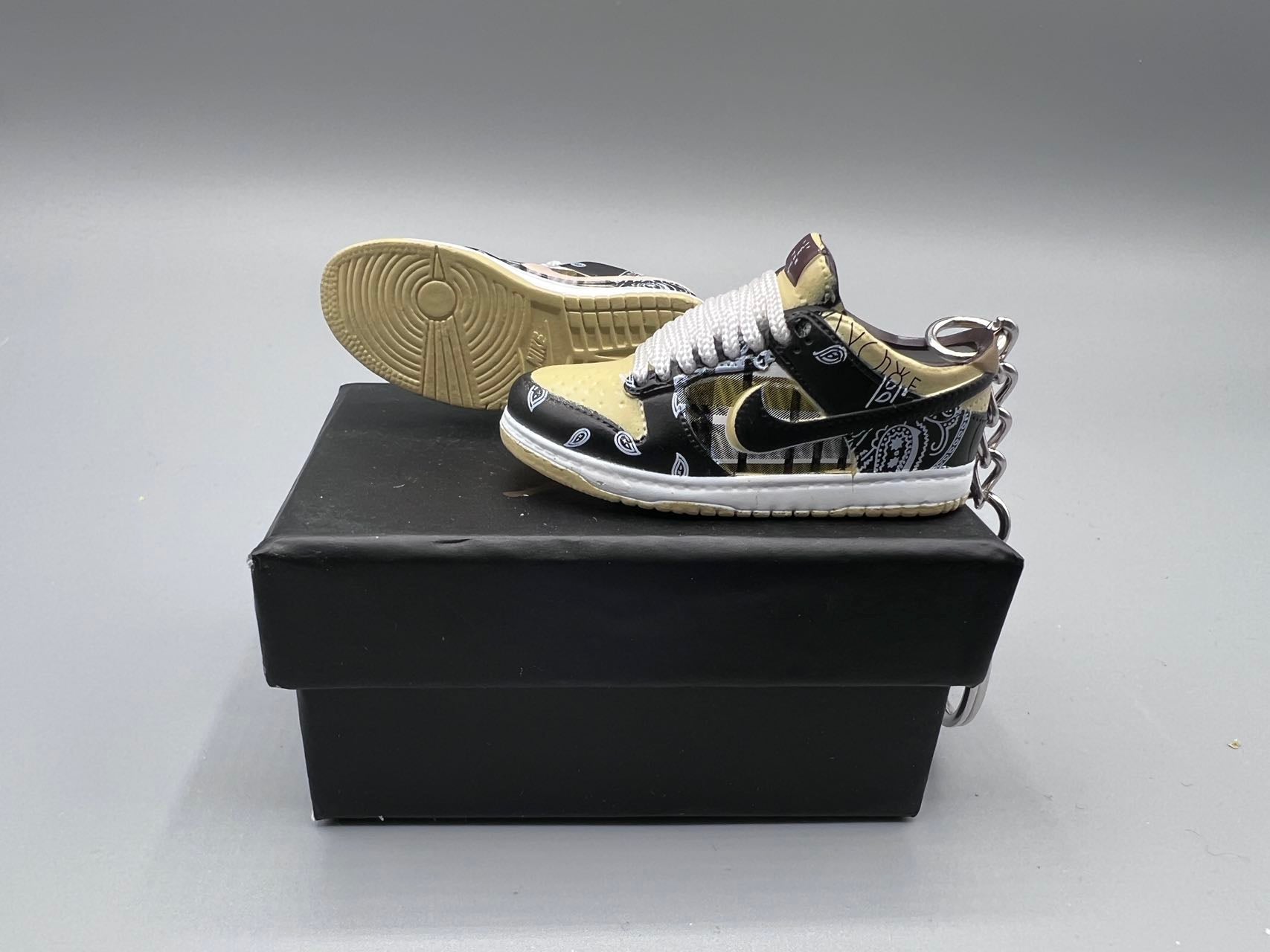 1:6 Scale Mini Sneaker – “Mocha Bandana Style"