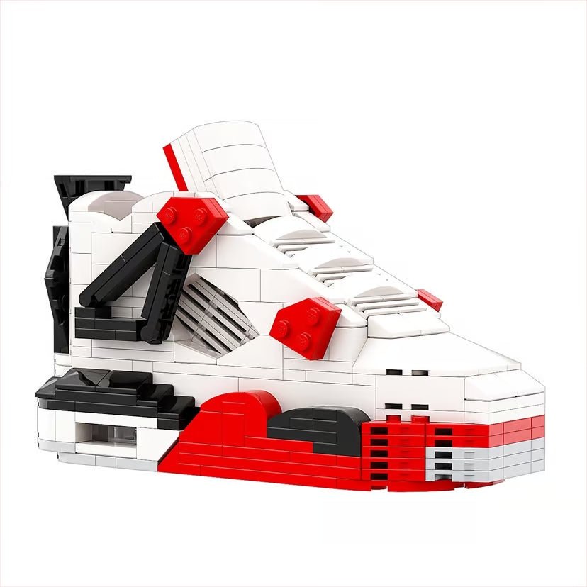 【Fire Red】Jordan 4 Bricks/Building Blocks/Lego image 3
